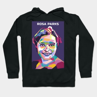 Abstract Popart Rosa Parks in WPAP Hoodie